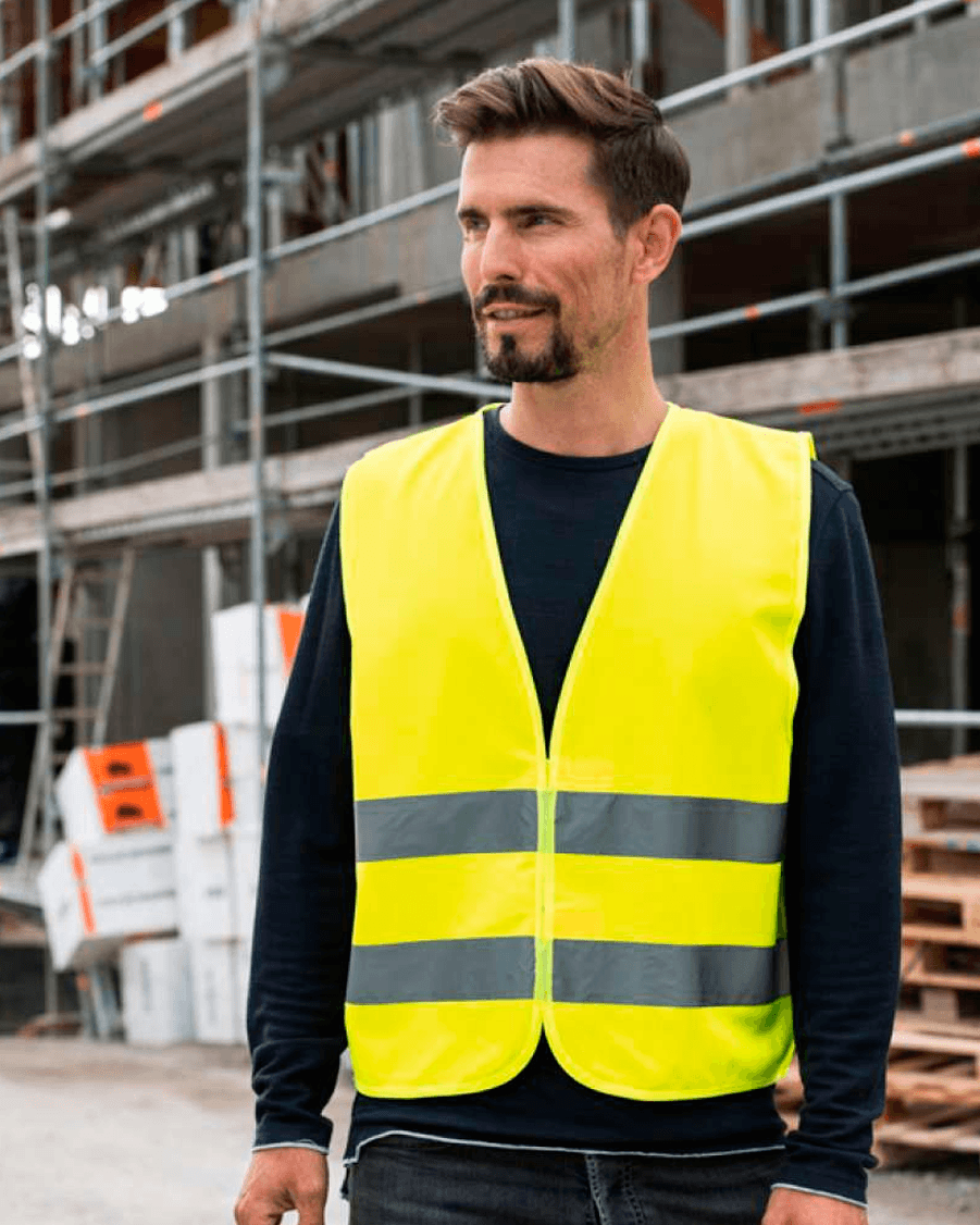 Korntex Unisex reflexní vesta s reflexními pruhy s vlastním potiskem