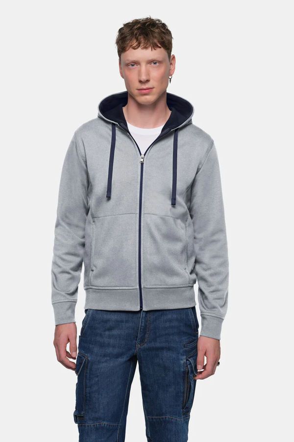 HAKRO Unisex Bonded Eco mikina na zip s vlastním potiskem | HAKRO