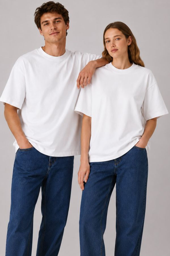 Stanley Stella Asher Těžké Oversized Unisex Tričko s vlastním potiskem | Stanley/Stella