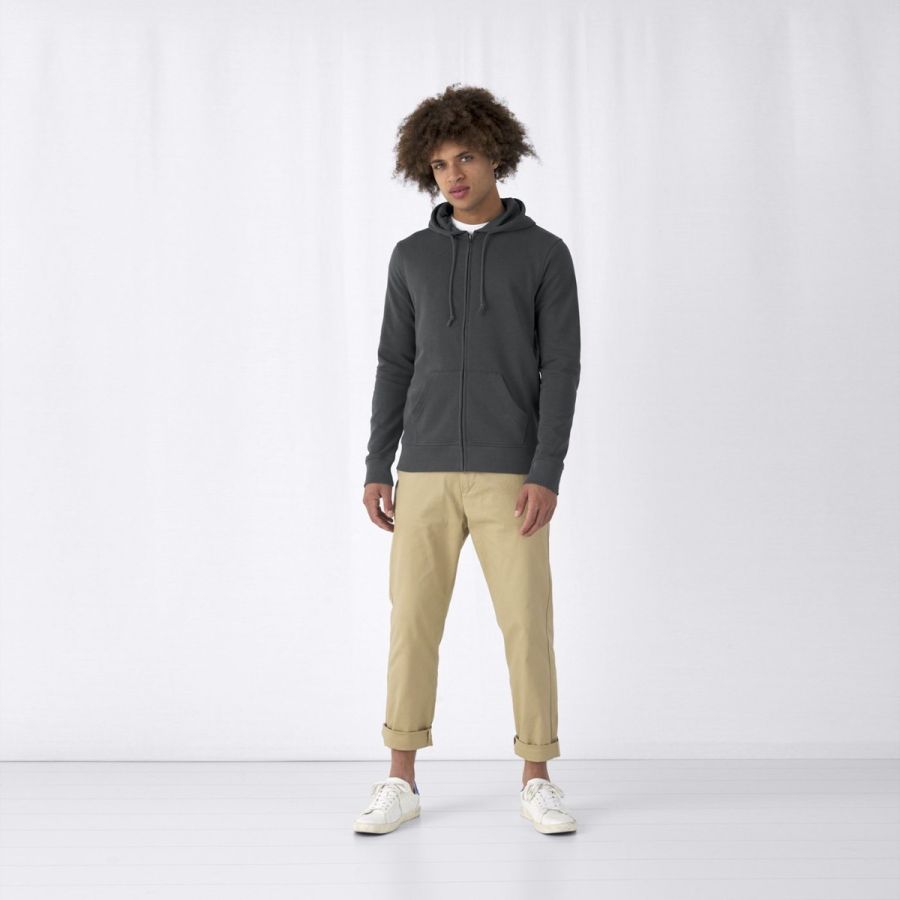 B&C Inspire Pánská mikina s kapucí na zip s vlastním potiskem | B&C