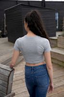 AWDis Tri-Blend Dámský Crop Top s vlastním potiskem | Just Hoods