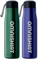 Dvoustěnná nerezová láhev 500 ml s poutkem - termo lahev s gravírováním | Omnishirt