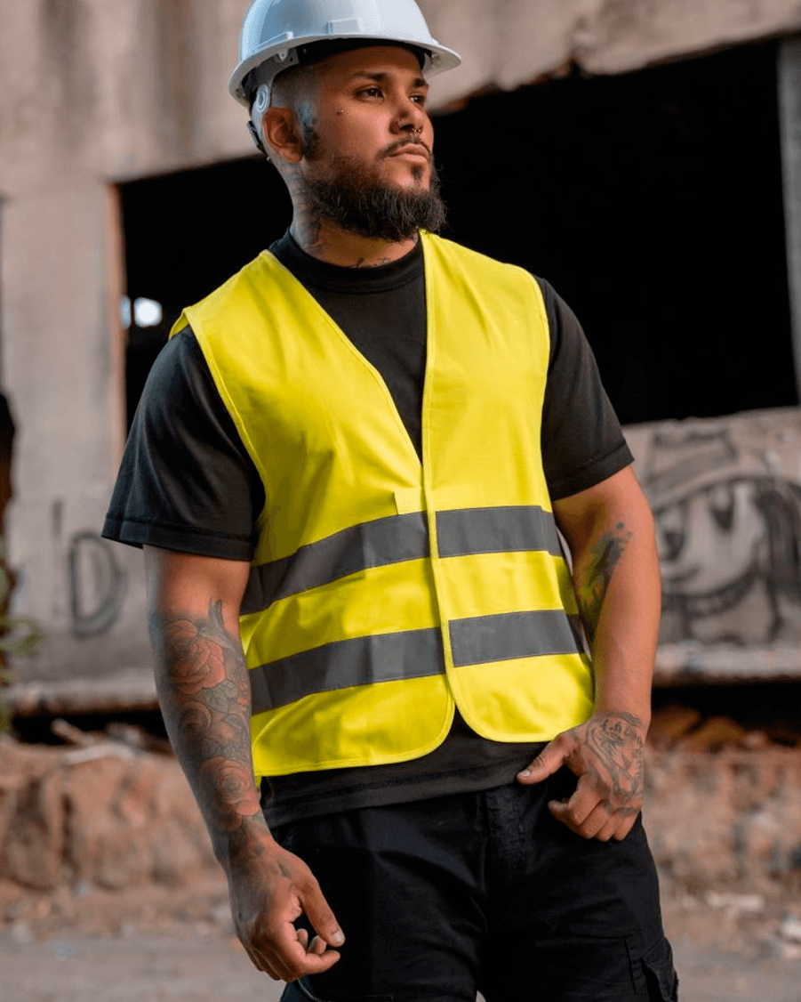 Korntex Unisex reflexní vesta s reflexními pruhy s vlastním potiskem