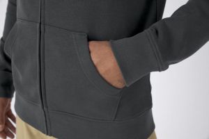 B&C Inspire Pánská mikina s kapucí na zip s vlastním potiskem | B&C