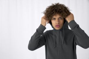B&C Inspire Pánská mikina s kapucí na zip s vlastním potiskem | B&C