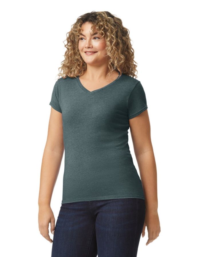 Gildan Softstyle V Dámské tričko s vlastním potiskem | Gildan