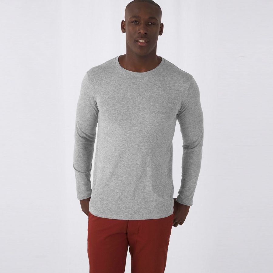 B&C Inspire T Pánské tričko s dlouhým rukávem s vlastním potiskem | B&C