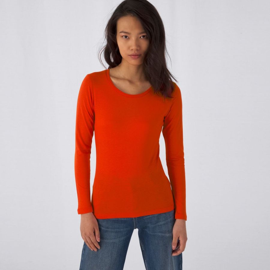 B&C Inspire T Dámské tričko s dlouhým rukávem s vlastním potiskem | B&C