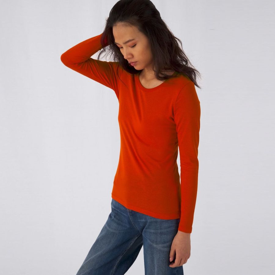 B&C Inspire T Dámské tričko s dlouhým rukávem s vlastním potiskem | B&C