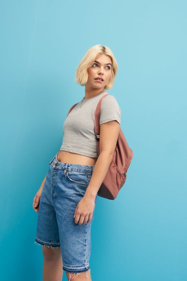 AWDis Tri-Blend Dámský Crop Top s vlastním potiskem | Just Hoods