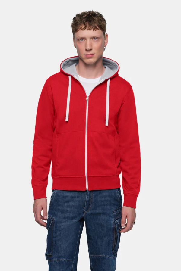 HAKRO Unisex Bonded Eco mikina na zip s vlastním potiskem | HAKRO