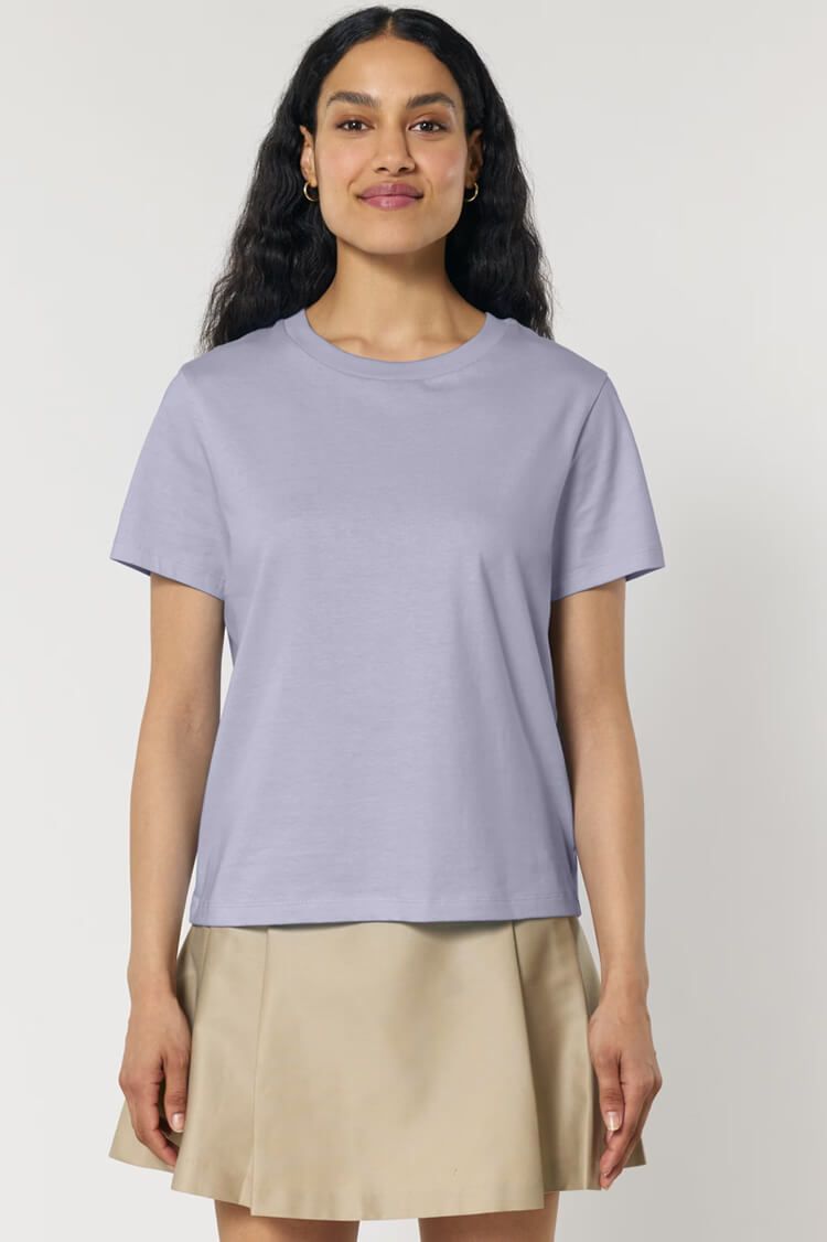 Udržitelné dámské tričko s potiskem s modelem Stella Muser | Stanley & Stella