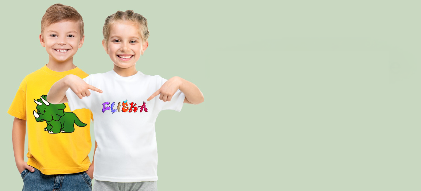 Dětské oblečení s vlastním motivem