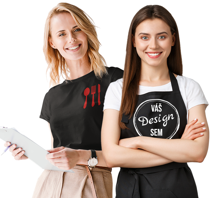 Potisk dámského firemního oblečení