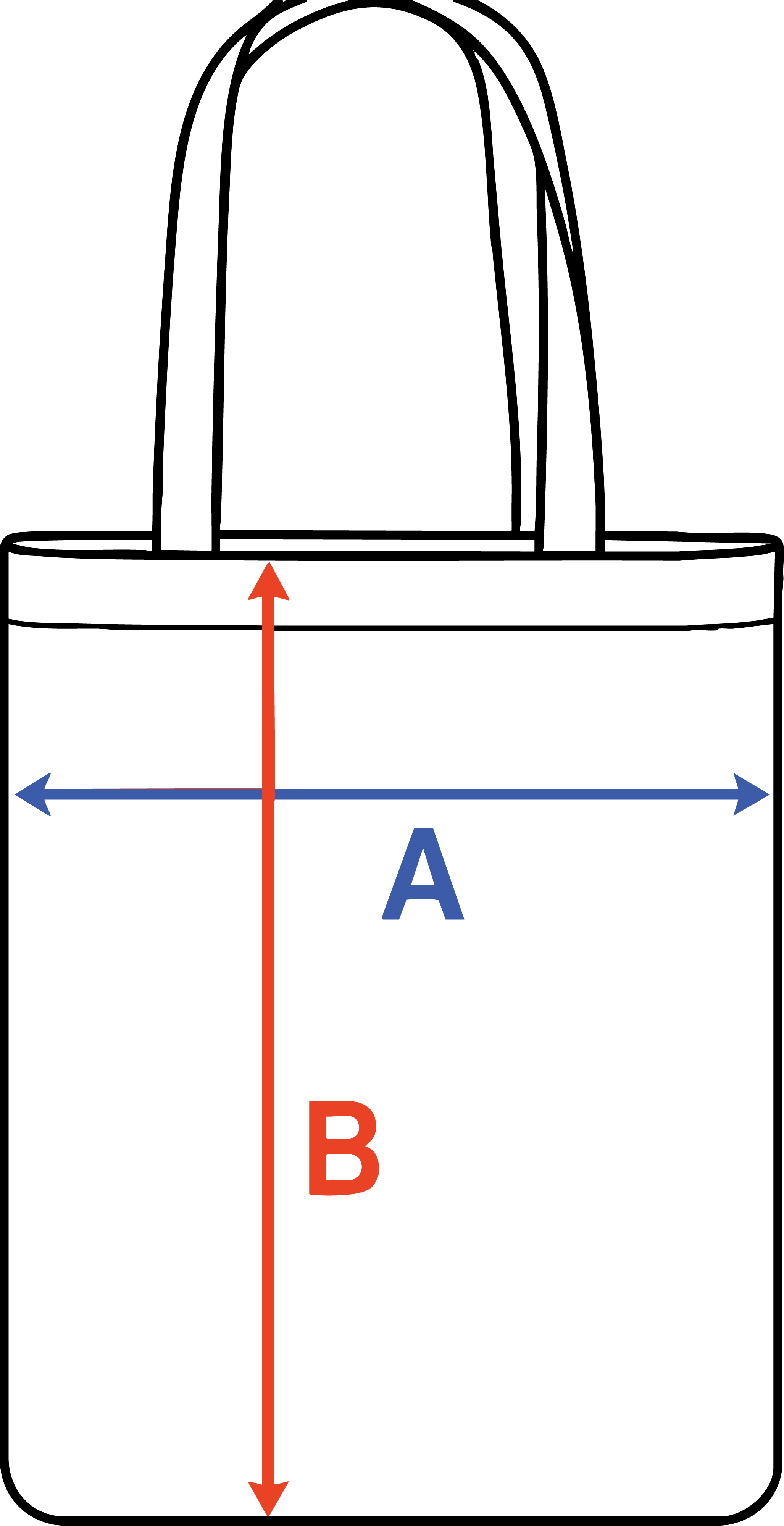 BIO látková taška Rozměry