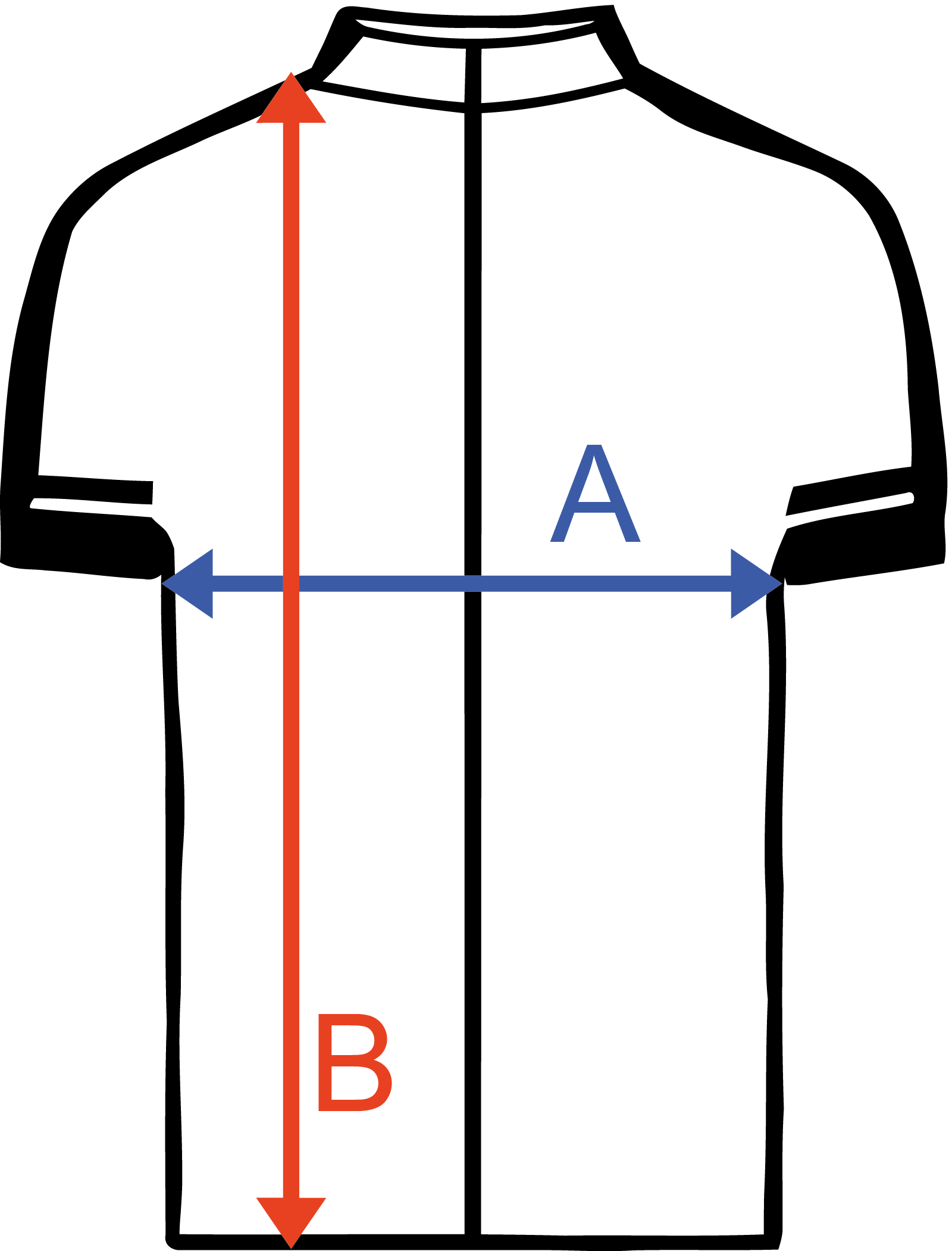 Cyklistický dres se zipem Dámský Tabulka velikostí