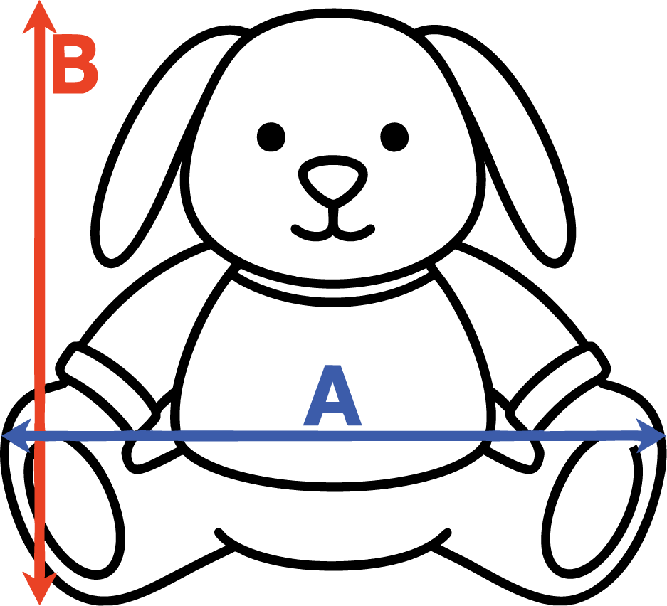 Plyšový králíček Bunny Rozměry