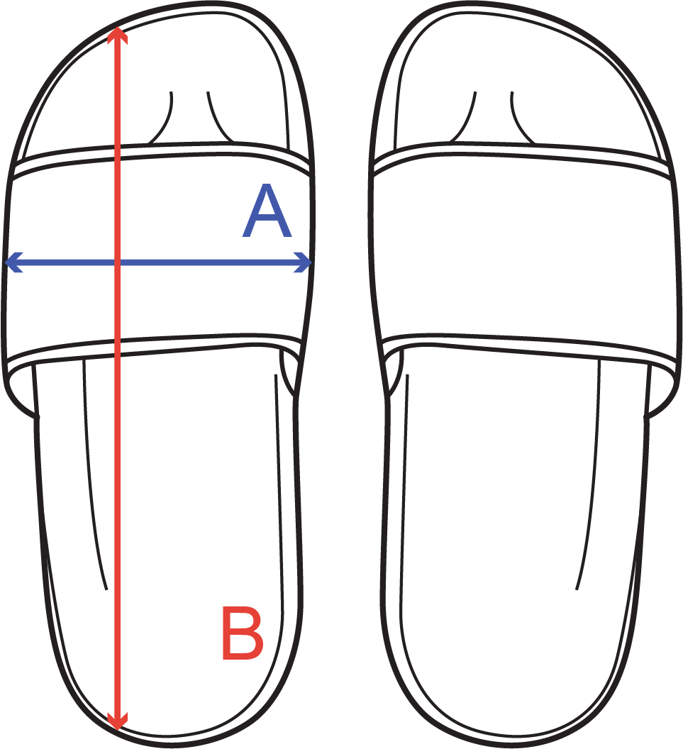 Dětské pantofle Tabulka velikostí