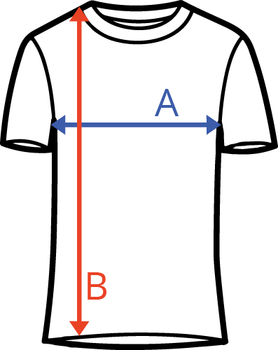 Boxy tričko Pánské Tabulka velikostí