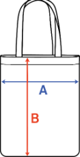 Udržitelná látková taška Rozměry